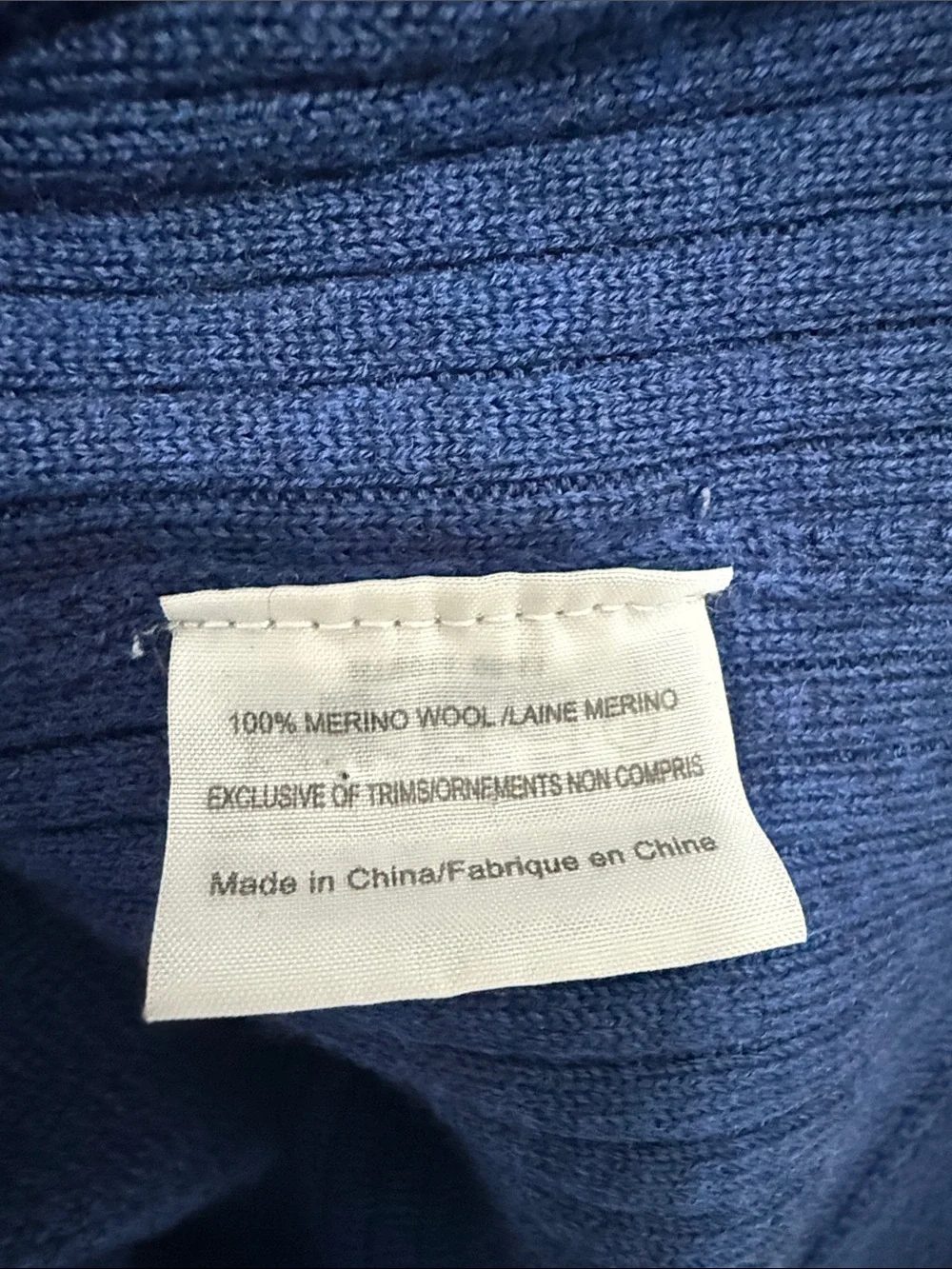 Tory Burch Blue Ramona Merino Wool Ribbed Peplum Sweater wide boat size Small